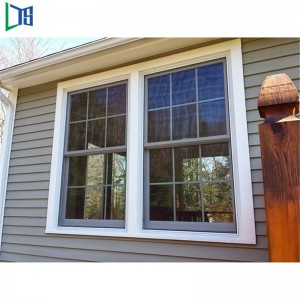 Прозорци и врати Висококачествен вертикален плъзгащ се алуминиев прозорец с двойно закалено стъкло